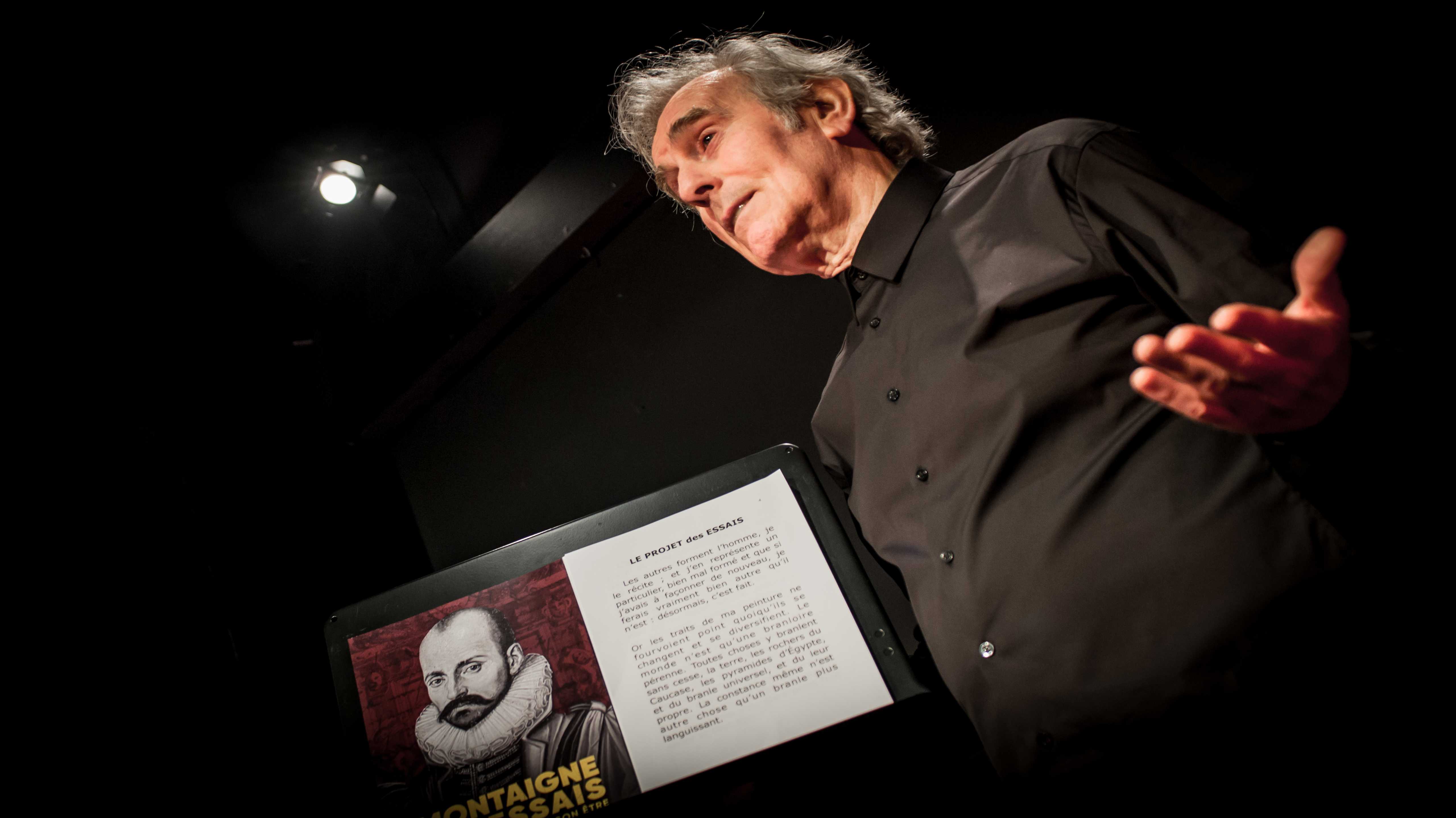 Gironde : "Montaigne Les essais, Jouir Loyalement de son être" interprété par Eric Sanson dans la Tour de Montaigne